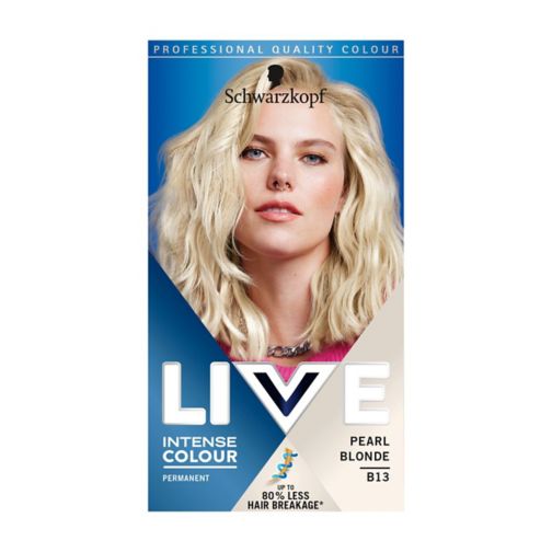 Schwarzkopf LIVE B13 Pearl Blonde Permanent Light Blonde Hair Dye