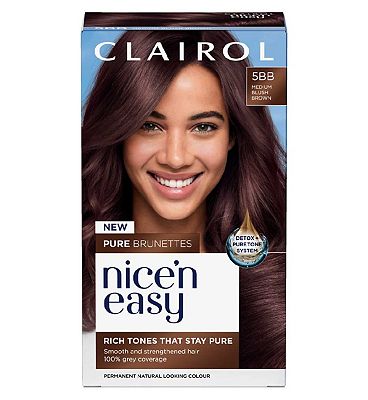 Clairol Nice'n Easy Crme Pure Brunettes Permanent Hair Dye - 5BB Medium Blush Brown