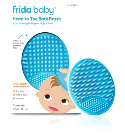 DermaFrida The SkinSoother Baby Bath Silicone Brush by Fridababy (1 Pack)