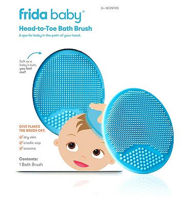 DermaFrida The SkinSoother Baby Bath Silicone Brush by Fridababy (1 Pack)