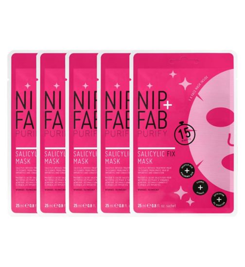 NIP+FAB salicylic acid fix sht mask 25ml;Nip & Fab Salicylic Mask Bundle;Nip+Fab Salicylic Fix Mask 25ml