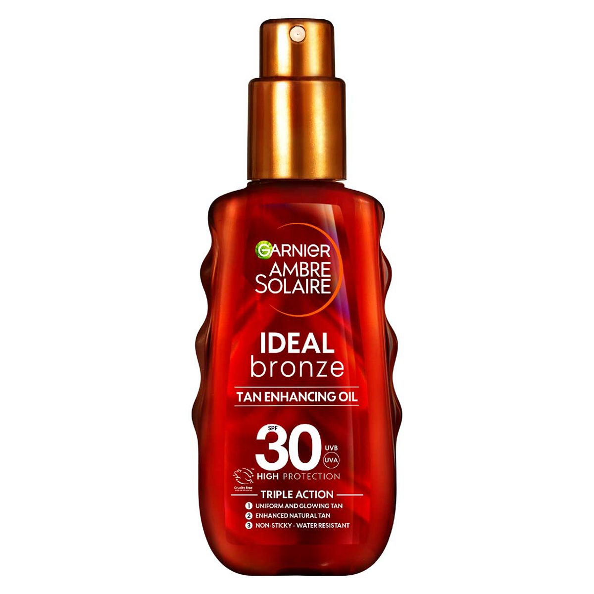 Garnier Ambre Solaire Ideal Bronze Sun Cream Oil Spray Spf 30 150ml