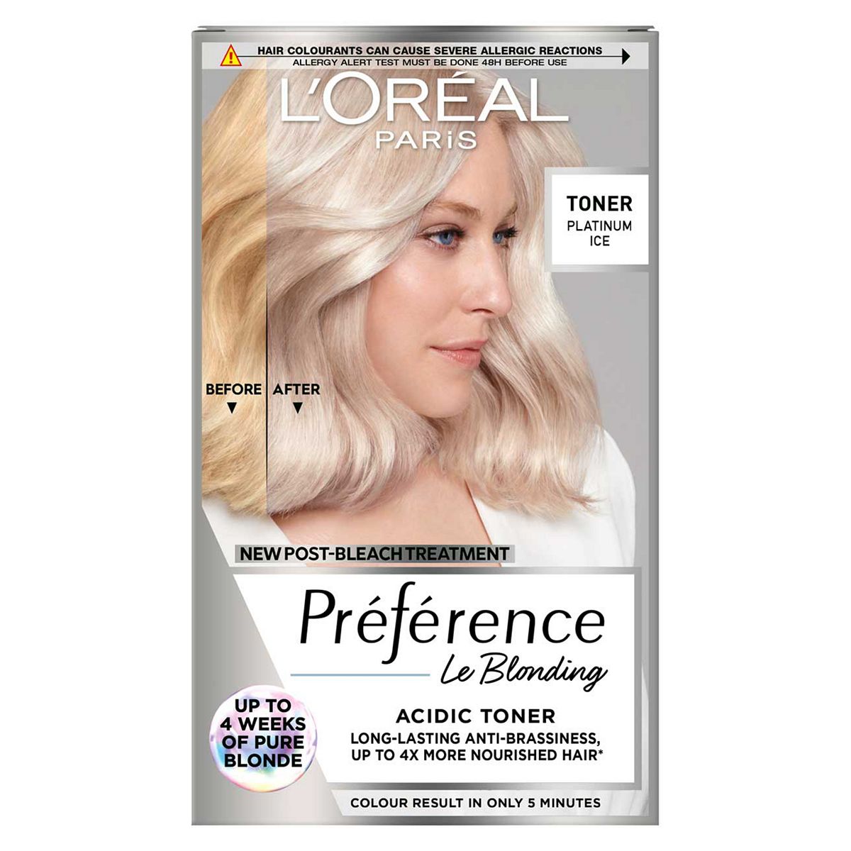L'Oreal Préférence Le Blonding Acidic Toner Platnium Ice 232g
