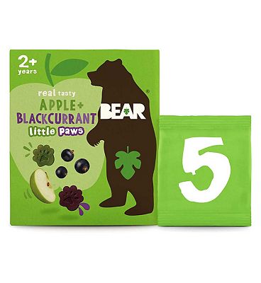 BEAR Paws Fruit Shapes Apple & Blackcurrant Multipack 5 x 20g