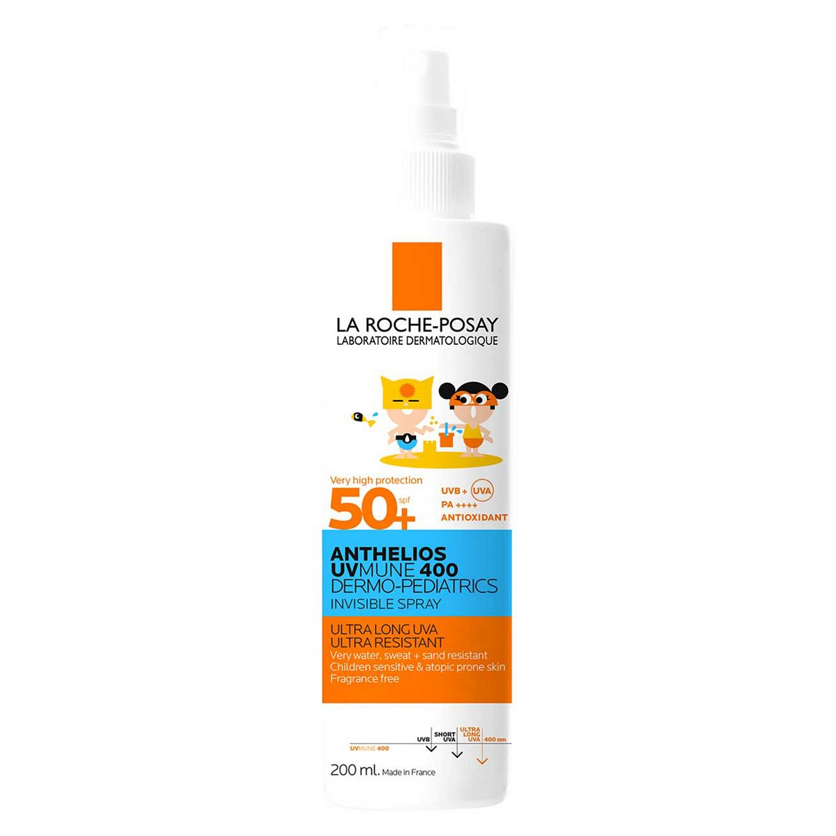 La Roche Posay La Roche-Posay Anthelios Uvmune 400 Dermo-Pediatrics Invisible Spray Spf50+200 ml, 200ml
