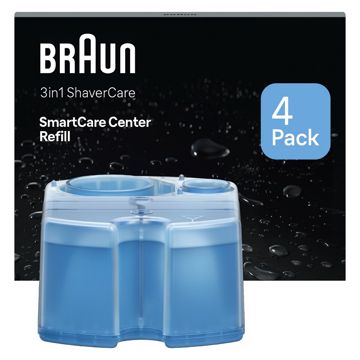 Braun 3In1 Shavercare Smartcare Center Refill Cartridges Hygienic Cleaning, 4 Pack