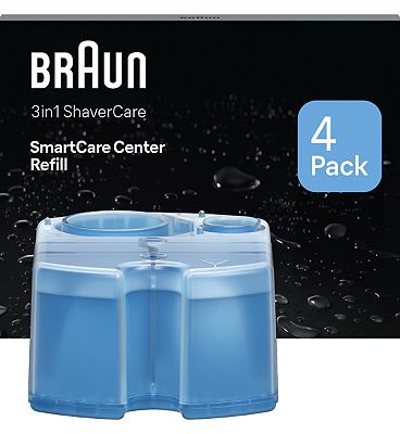 Braun 3in1 ShaverCare SmartCare Center Refill Cartridges, Hygienic Cleaning, 4 Pack