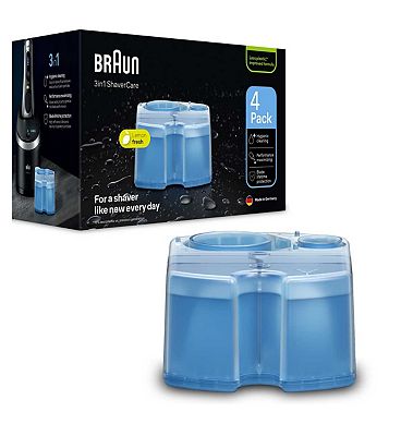 Braun 3in1 ShaverCare SmartCare Center Refill Cartridges, Hygienic Cleaning, 4 Pack