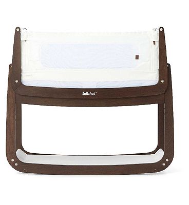 SnuzPod 4 Bedside Crib, The Natural Edit - Ebony