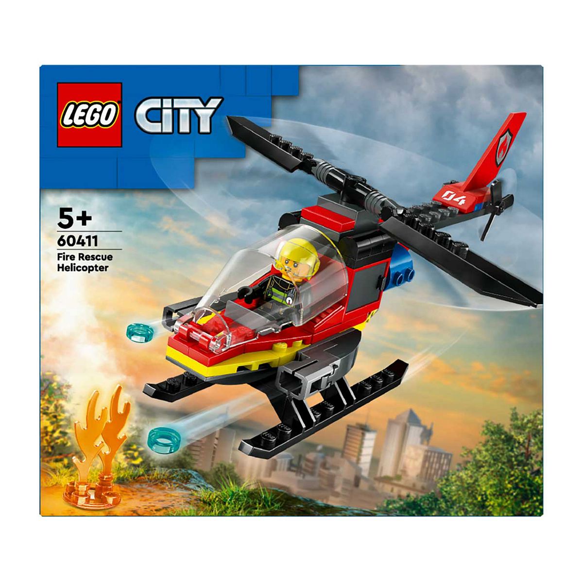 Lego City Fire Rescue Helicopter Building Toy