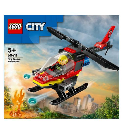 LEGO City Fire Rescue Helicopter Building Toy