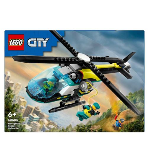 LEGO City Emergency Rescue Helicopter Toy Set