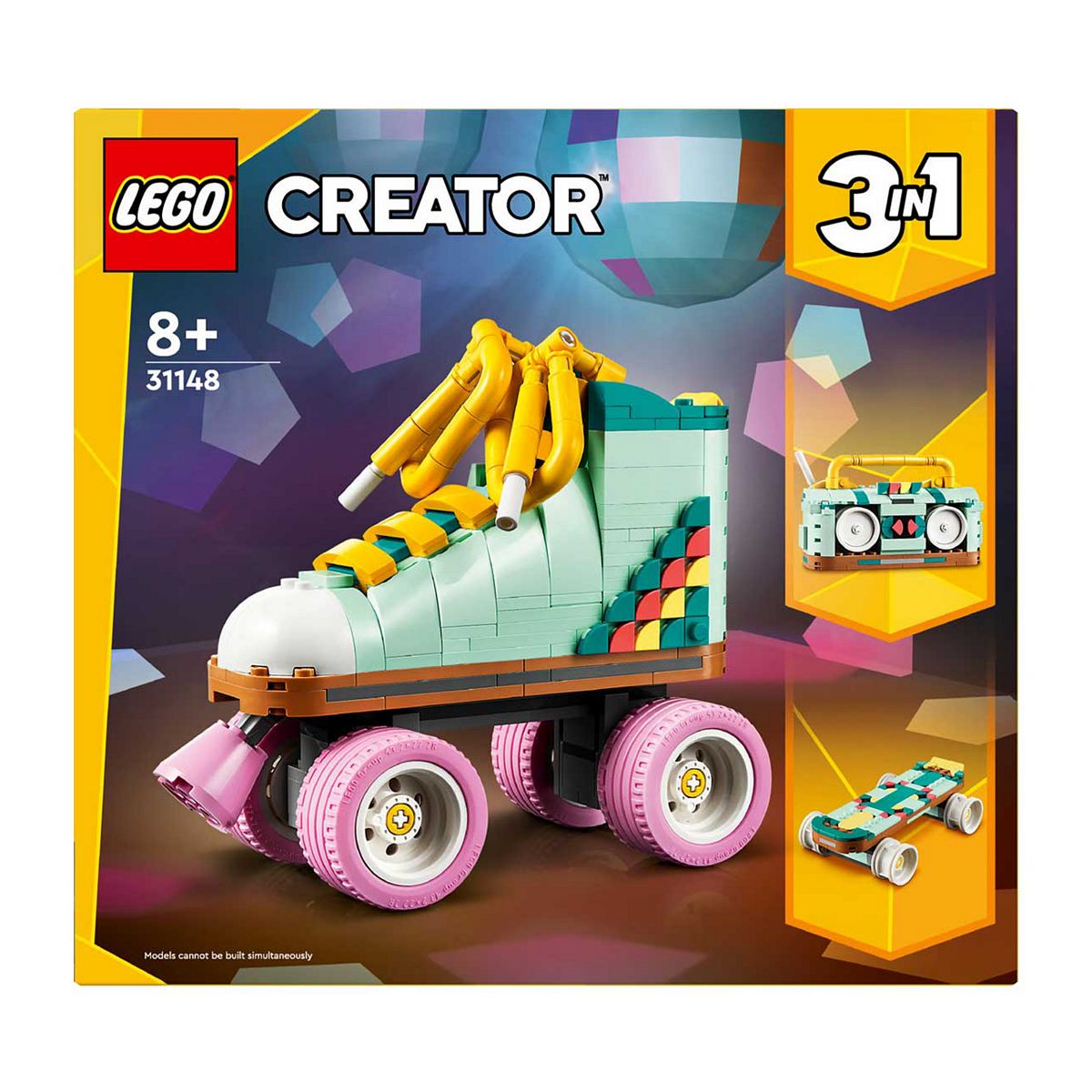 Lego Creator 3In1 Retro Roller Skate Toy Set