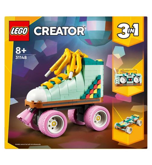 LEGO Creator 3in1 Retro Roller Skate Toy Set