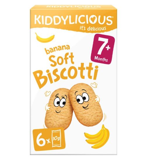 Kiddylicious banana soft biscotti 20g 6s