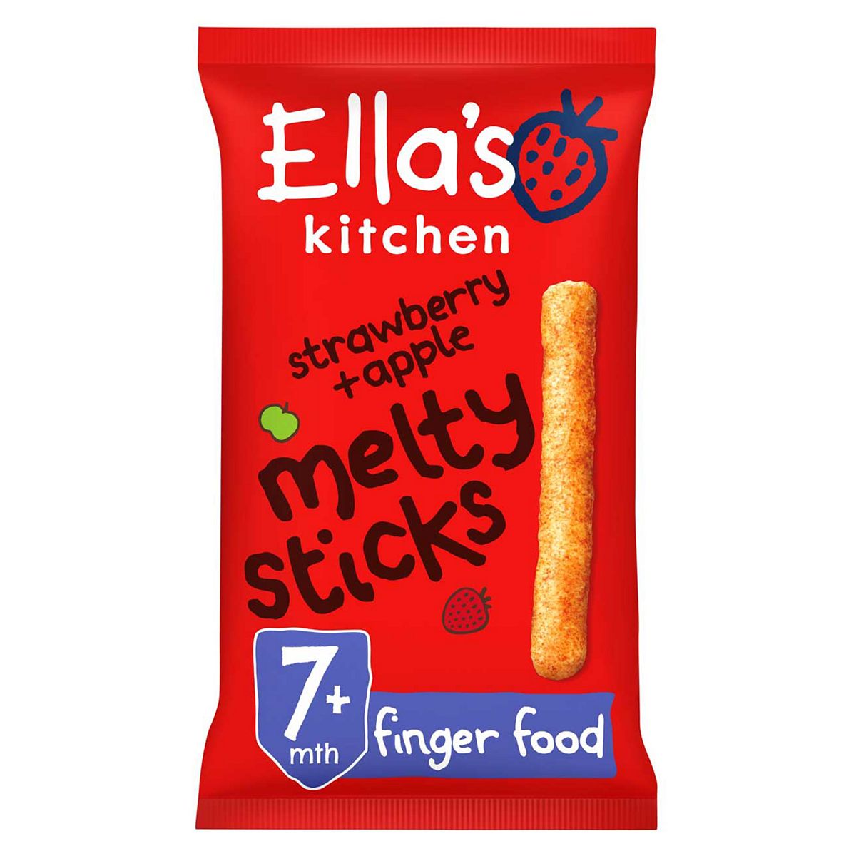 Ella's Kitchen Strawberry + Apple Melty Sticks 16G