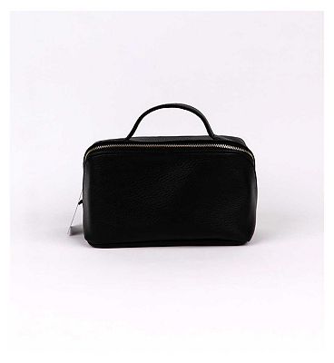 Bags of Ethics black faux leather diagonal medium bag with handle