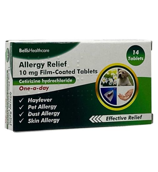 Bells Allergy Relief 10 mg Film-Coated Tablets - 14 Tablets
