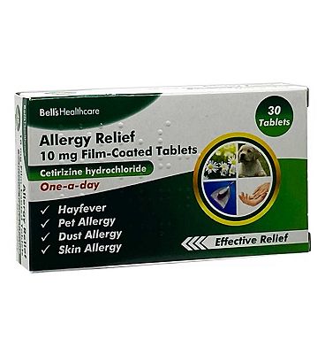 Bells Allergy Relief 10mg Film-Coated Tablets - 30 Tablets