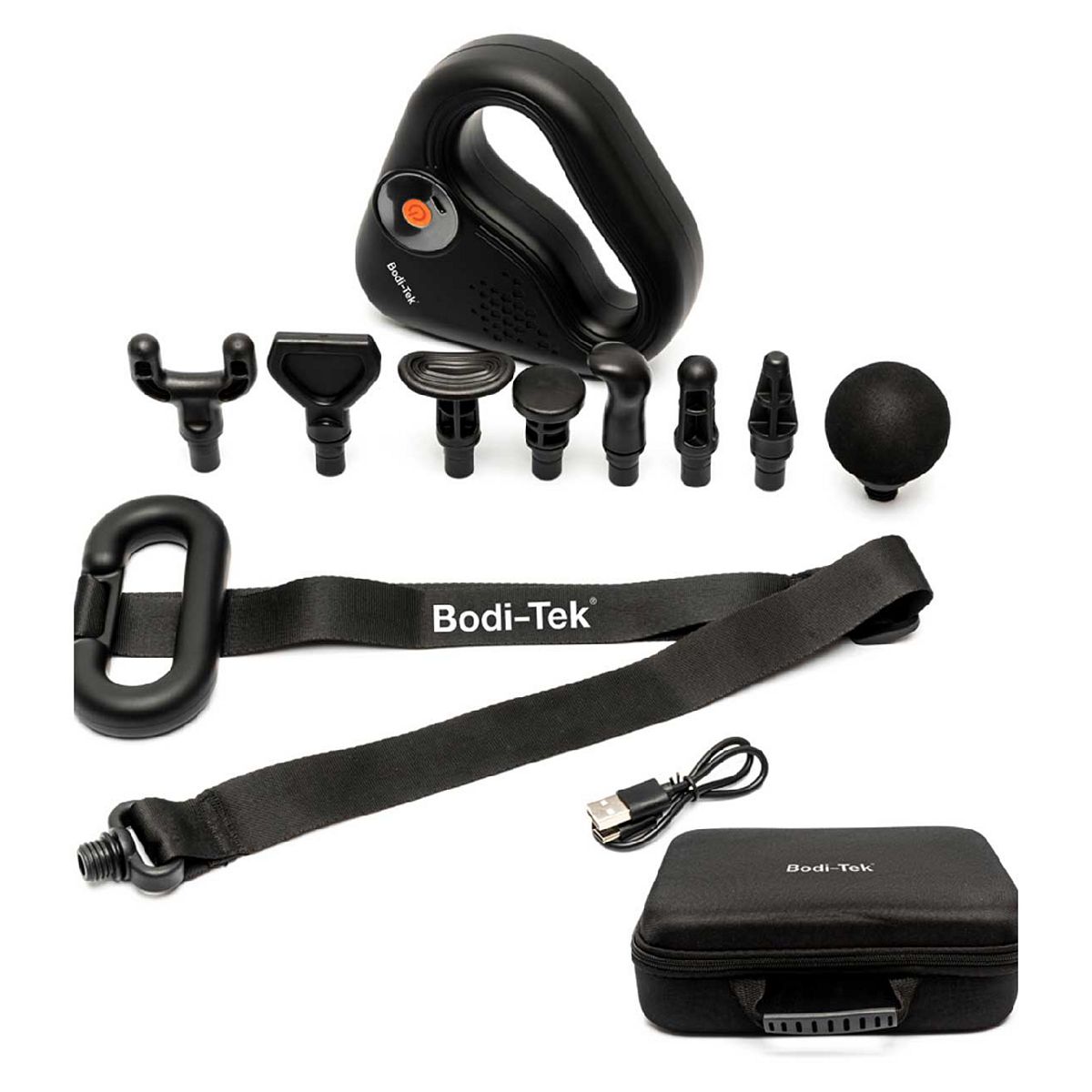 Bodi-Tek Sports Percussion Massage Gun With Lateral Action Belt