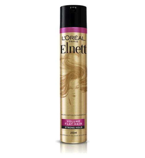 L'Oreal Hairspray by Elnett for Volume Flat Hair Strong Hold & Shine 200ml