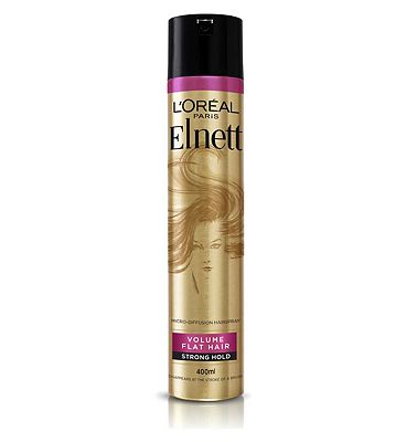 L'Oreal Hairspray by Elnett for Volume Flat Hair Strong Hold & Shine 400ml