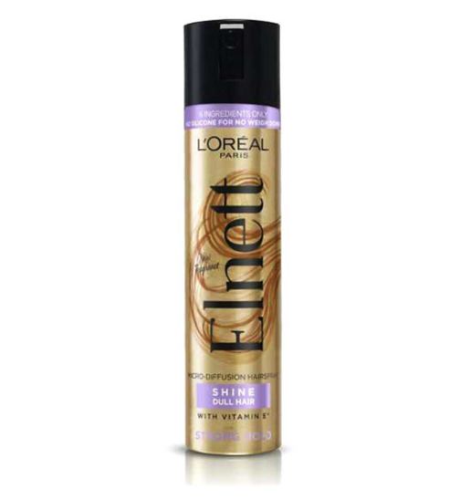 L'Oreal Hairspray by Elnett for Shine Dull Hair Strong Hold 75ml