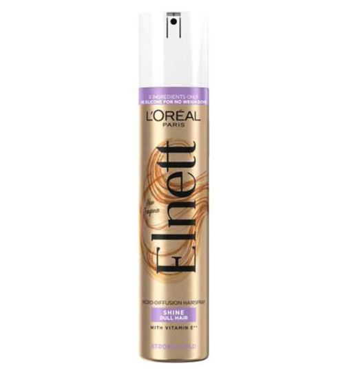 L'Oreal Hairspray by Elnett for Shine Dull Hair Strong Hold 200ml
