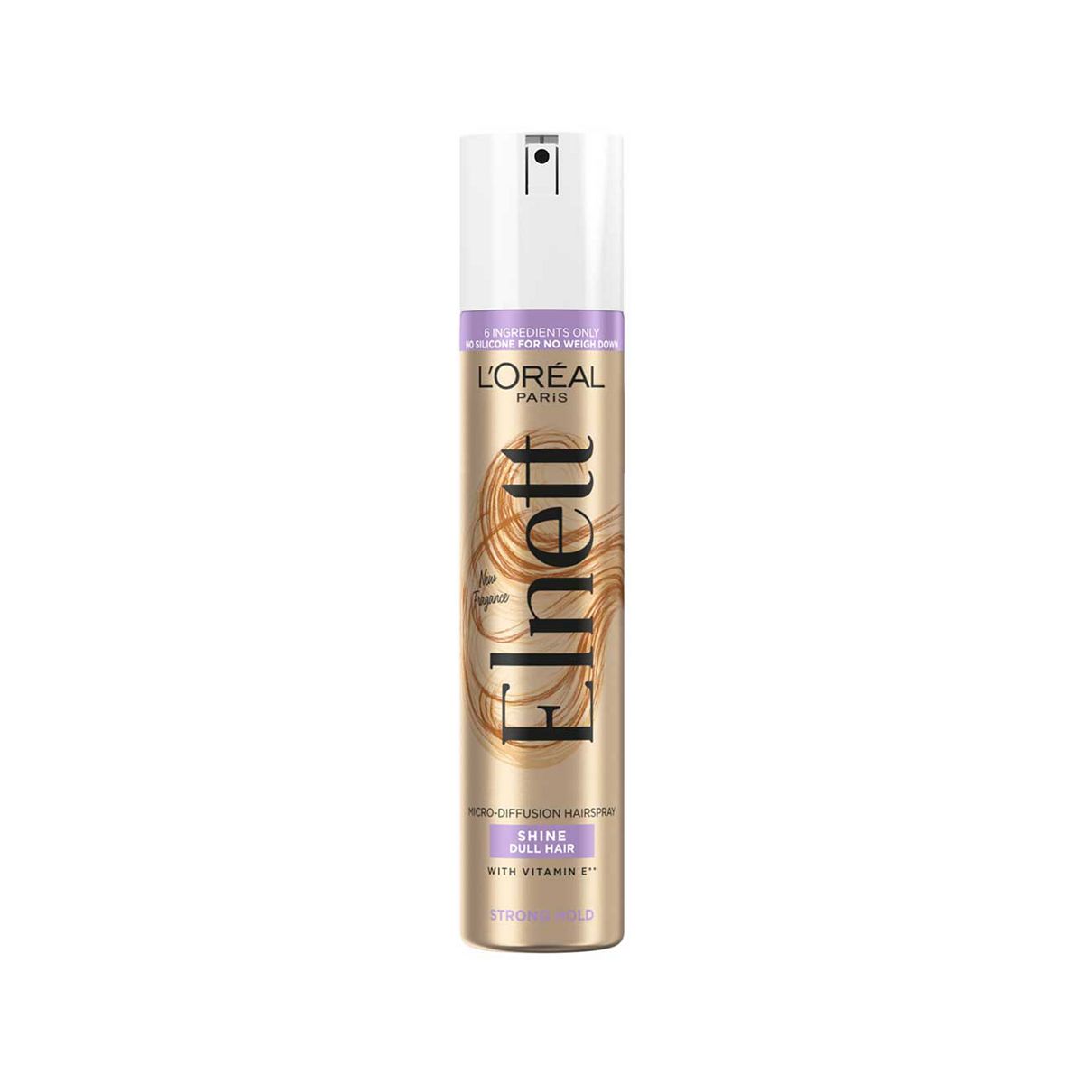 L'Oreal Paris Elnett Hairspray, Shine For Dull Hair - Strong Hold200 ml, 200ml