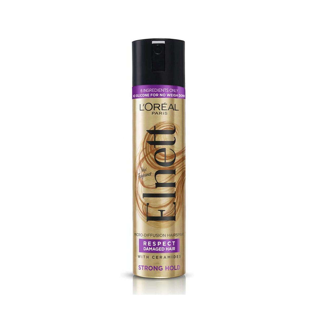 L'Oreal Paris Elnett Hairspray, Care For Damaged Hair With Argan Oil - Strong Hold 75ml
