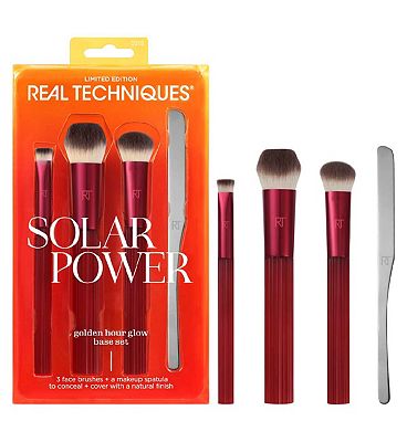 Real Techniques Solar Power Golden Hour Face Base Brush Set