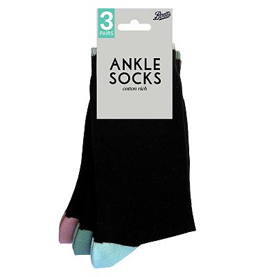 Bts cotton heel&toe lds ankle sck pr 3s