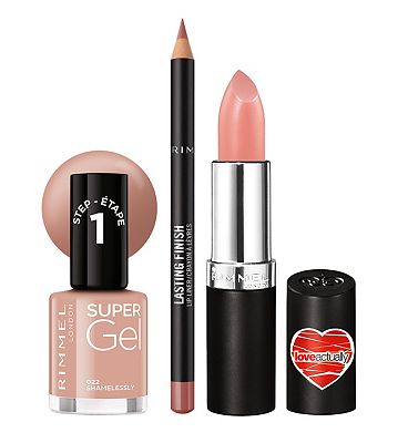Rimmel Love Actually Limited Edition Festive Lipstick Bundle  Nude Pink
