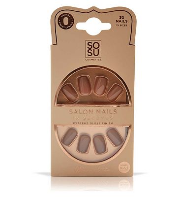 Sosu Cosmetics Faux Nails Set Mocha Latte