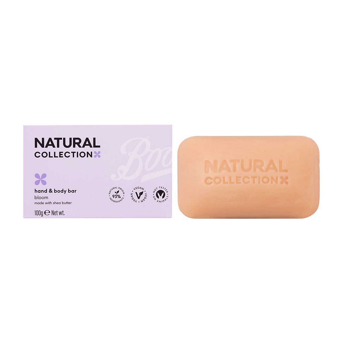 Natural Collection Hand & Body Bar Bloom Rose Pink Pepper 100g