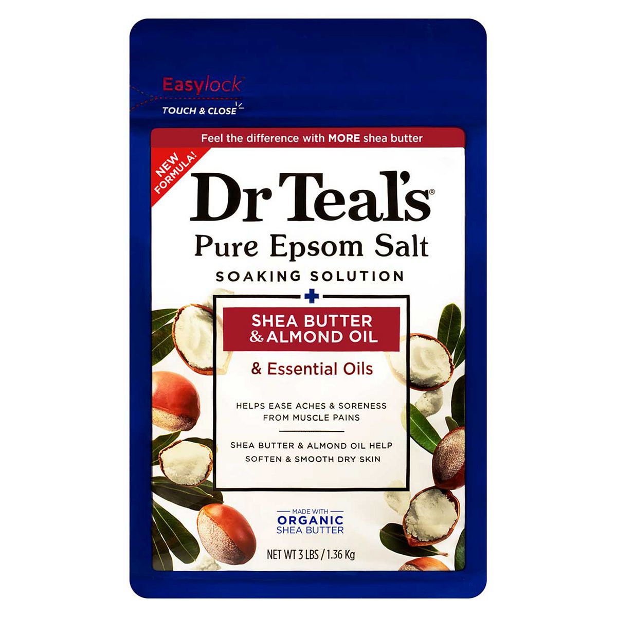 Dr Teals Shea Butter & Almond Salts 1.36Kg