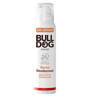 Bulldog Bergamot & Sandalwood Natural Spray Deodorant For Men 125ml