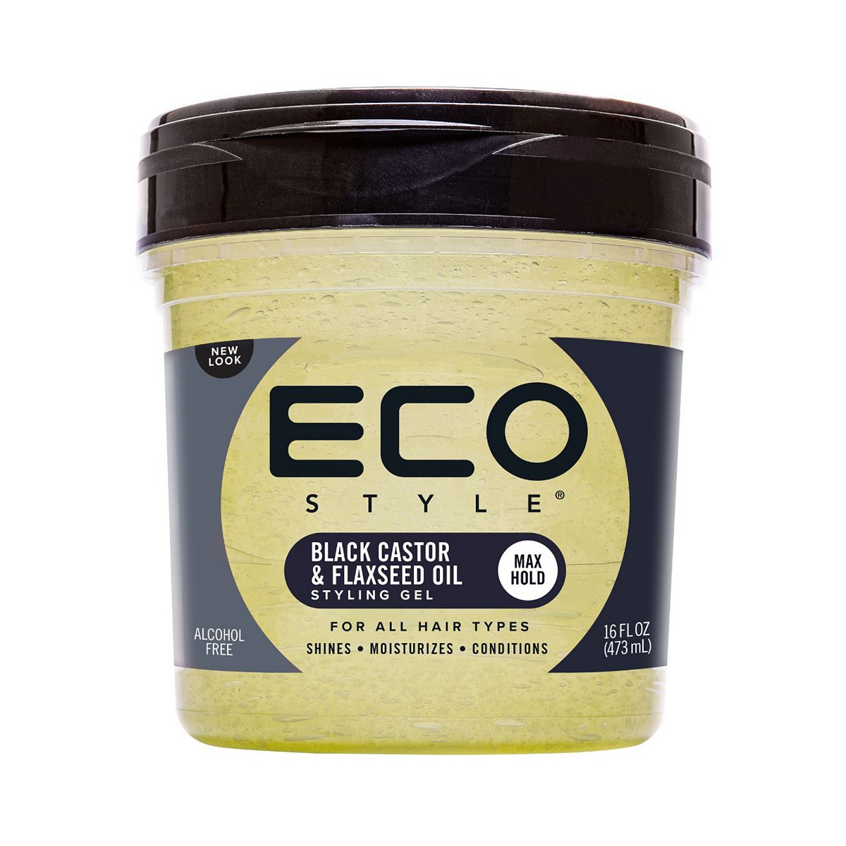 Eco Style Black Castor And Flaxseed Oil Styling Gel 236ml