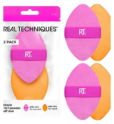 Real Techniques 2 in 1 Powder Puff Duo Puff