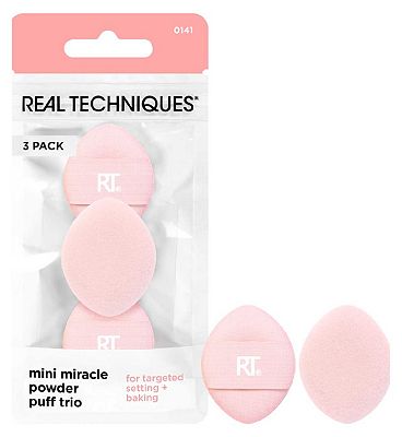 Real Techniques mini miracle powder puff trio