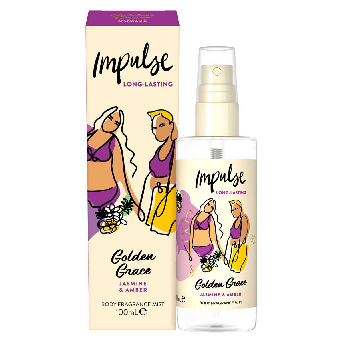 Impulse Golden Grace Body Mist 100Ml