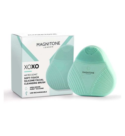 MAGNITONE XOXO Soft-touch Silicone Cleansing Brush - Green