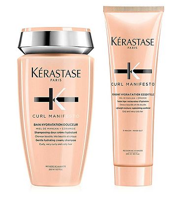 Krastase Curl Manifesto Shampoo and Conditioner Duo for Curly and Coily Hair, With Manuka Honey and 