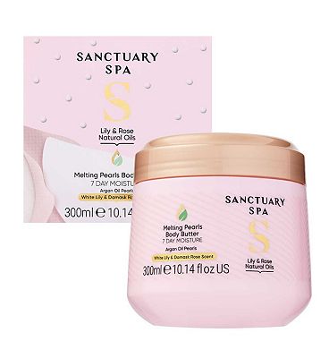 Sanctuary Spa Lily & Rose Natural Oils Melting Pearls Body Butter 300ml