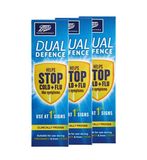 Boots Dual Defence 3 Pack Bundle;Boots Dual Defence Nasal Spray 20ml;Boots Dual Defence Nasal Spray 20ml