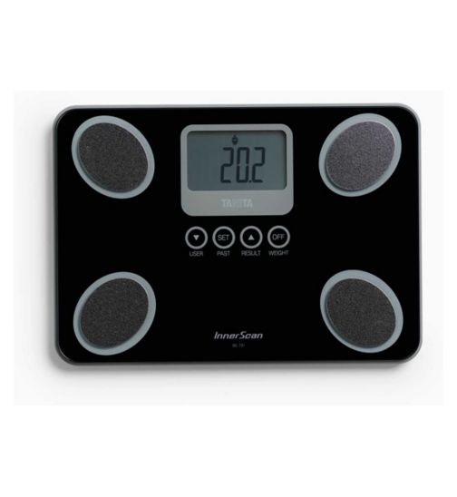 Tanita Compact and Streamlined Body Composition Scale Black