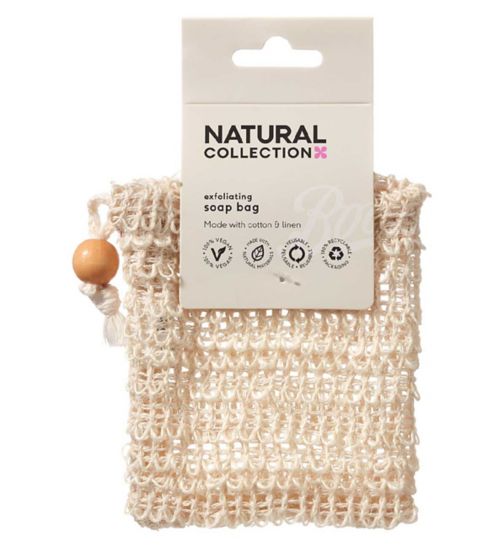 Natural Collection exfoliating soap bag