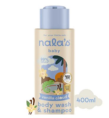 Nala's Baby Body Wash & Shampoo Vanilla Cloud 400ml