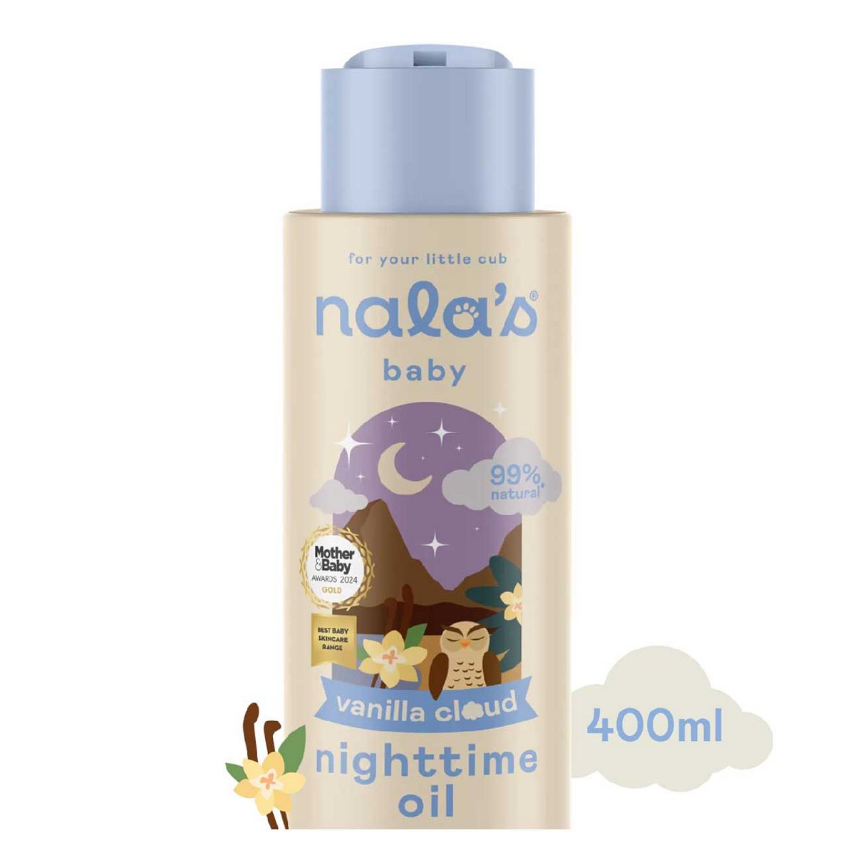 Nalas Baby Nala's Baby Nightime Oil Vanilla Cloud 400Ml