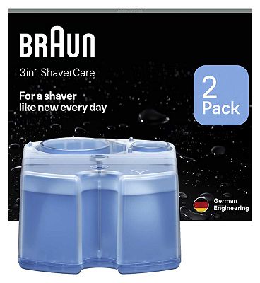 Braun 3in1 ShaverCare SmartCare Center Refill Cartridges, Hygienic Cleaning, 2 Pack
